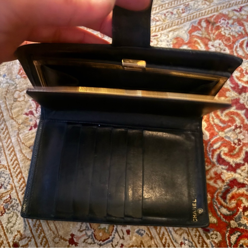 CHANEL Classic Black Leather Clutch - Picture 15 of 16